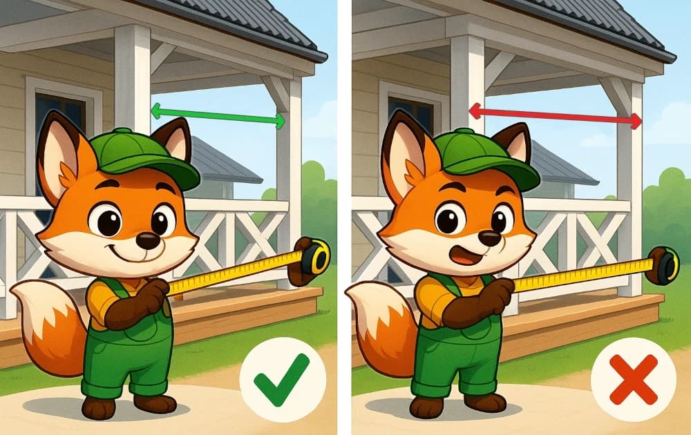 Always measure the internal dimensions of the opening!