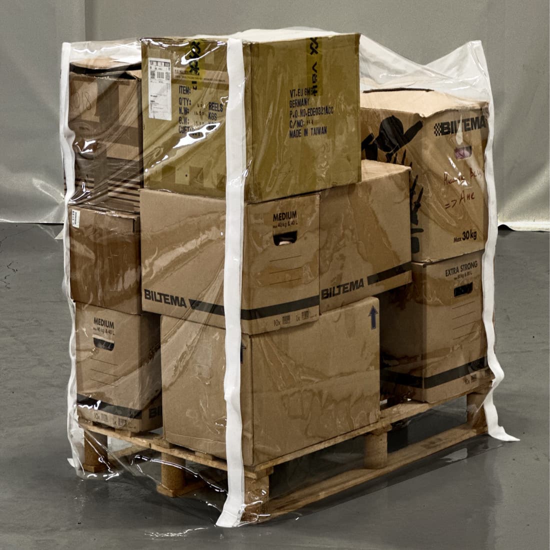 PVC kryt palety